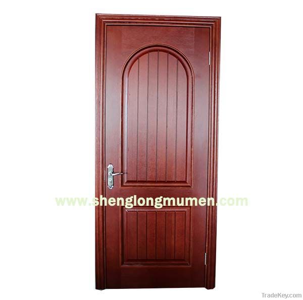 interior HQ arched top wooden entry door