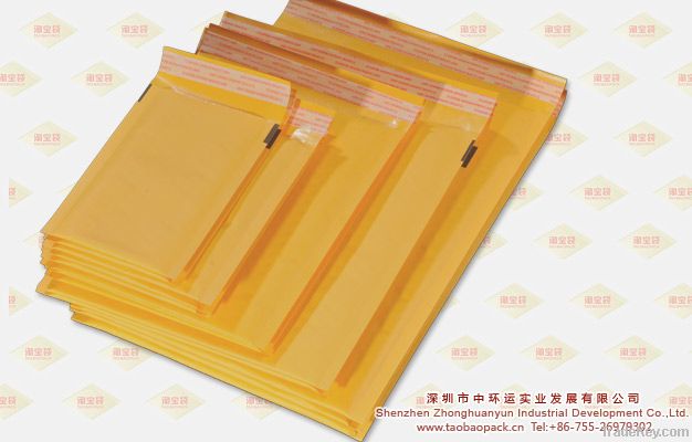 Yellow Kraft Lined Bubble Mailer