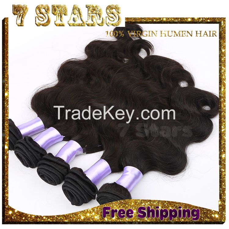 Pure Virgin Human Hair,100% Unprocessed Brazilian Virgin hair weaving