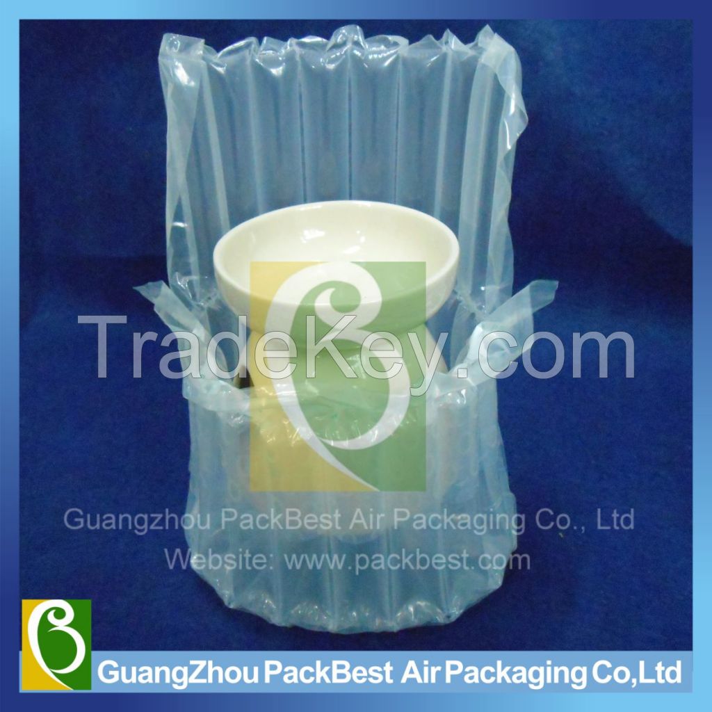 SGS PE+Nylon co-extruded column bottle shockproof  transparent air bag