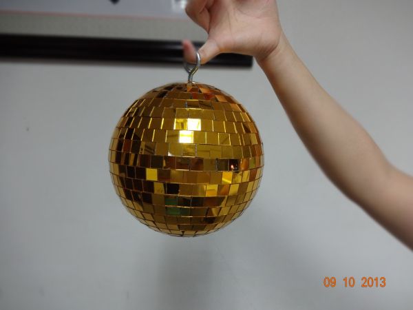Hot sale led rotating disco mirror ball with diameter 20cm plastic core inner material