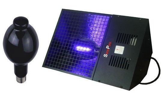 China mounteck UV Black Floodlight 400W on/off switch on the housing,the ideal stage blacklight