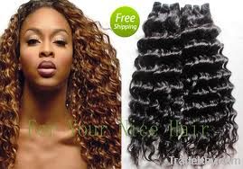 hair weft/ curly weft