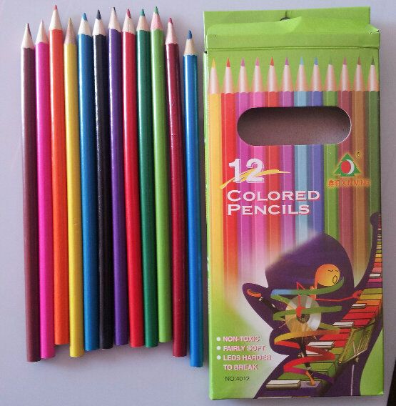 wood color pencil  set with color box