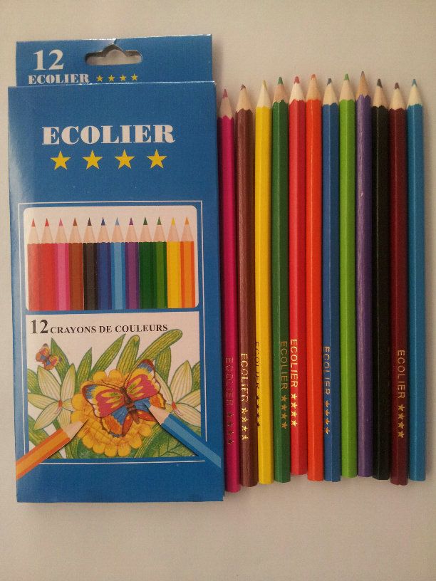 water color pencil with color box 