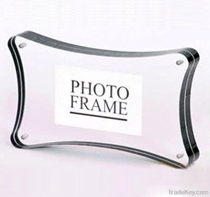 acrylic photo frame / perspex clear transparent magnet frame