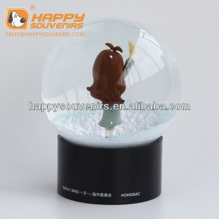 Japanese style anime snow globe for promtion