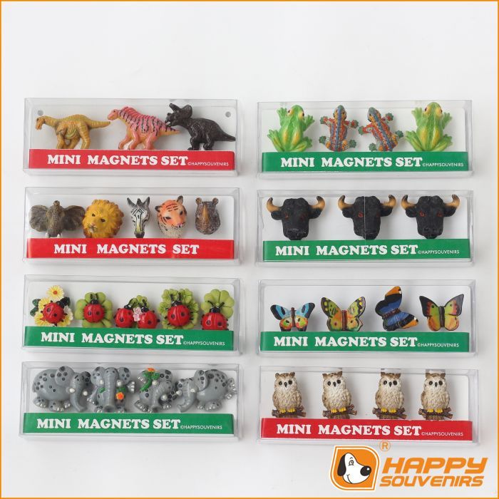 Custom advertising 3D cute animal shaped polyresin fridge magnet