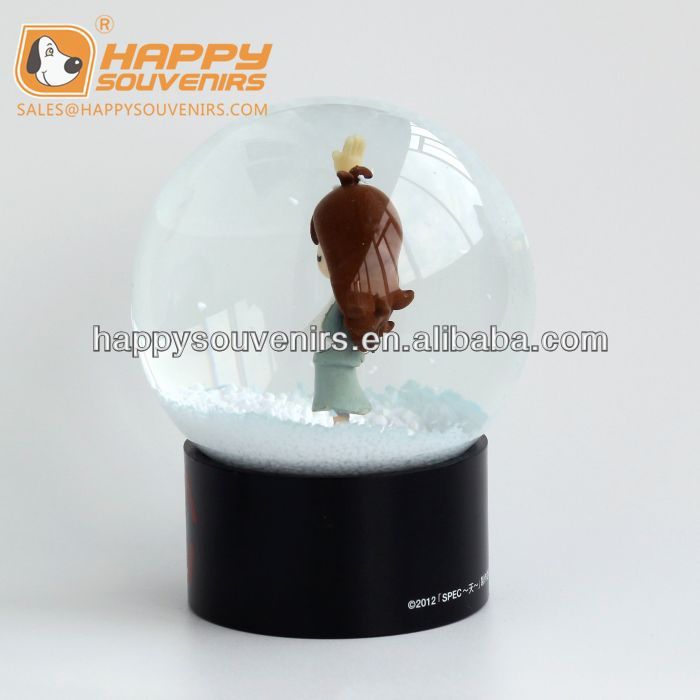 Japanese style anime snow globe for promtion