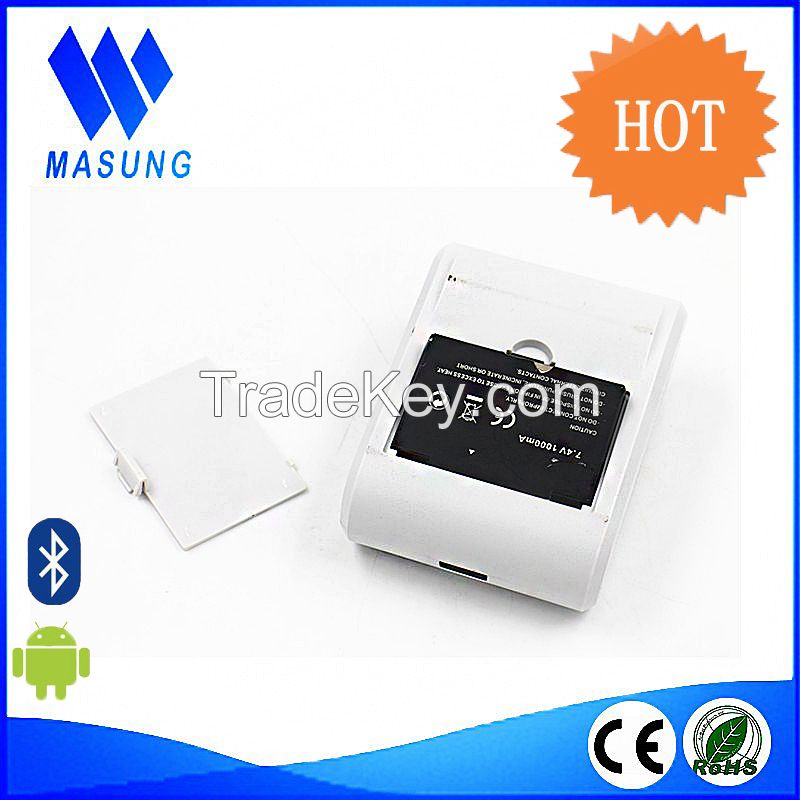 Portable mobile handheld bluetooth 58mm thermal printer for food order