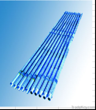 Integral heavy weight drill pipe