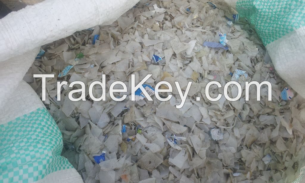 HDPE flakes Natural color