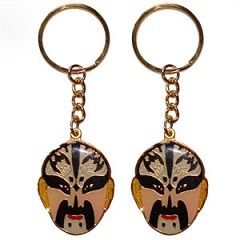 Key Chains with Peking Opera Facial Makeup