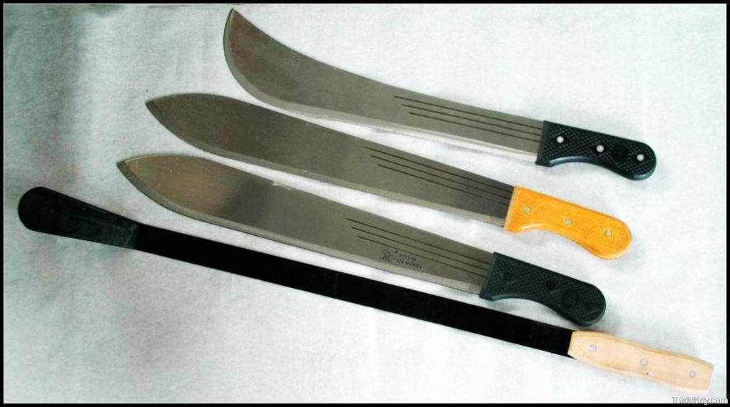 Types of machetes in full size