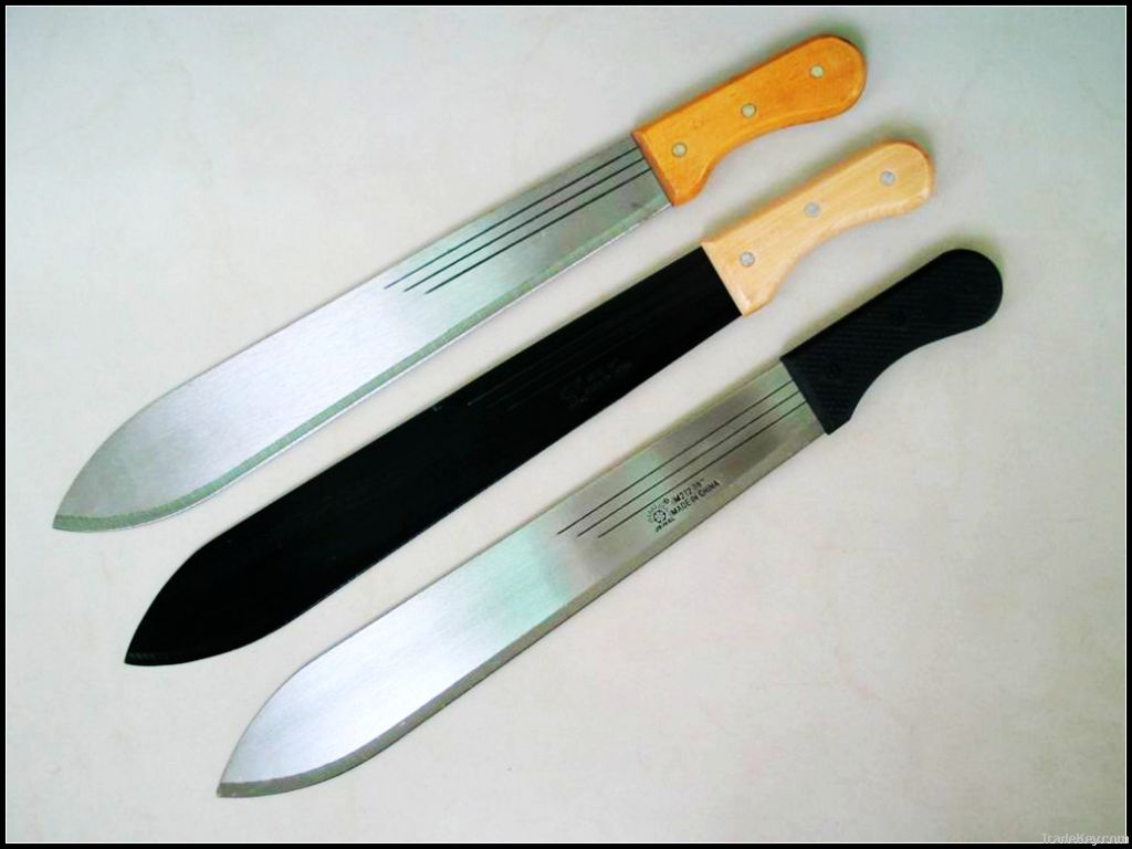 212 African Steel machete with wooden handle