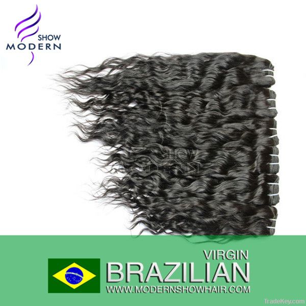 Premium Brazilian Virgin Hair Weaving Water Curly hair weft