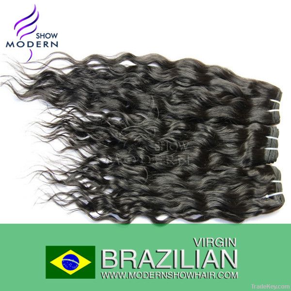 Premium Brazilian Virgin Hair Weaving Water Curly hair weft