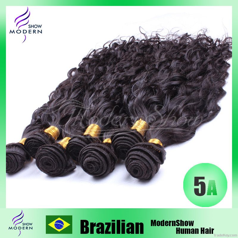 Unprocessed Virgin Brazilian Human Hair Weft Natural Water Wave