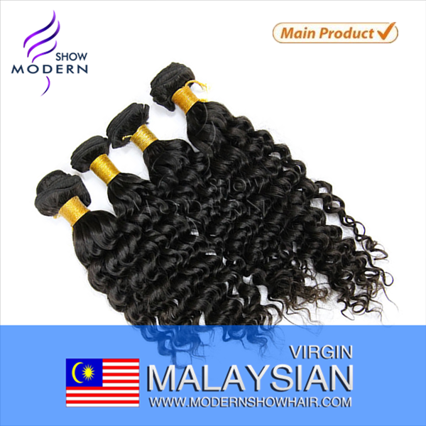 High quality natural color Malaysian virgin hair extension