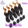 100% real huamn ombre hair weft body wave