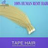 100% remy indian human hair extension tape wholesale peice