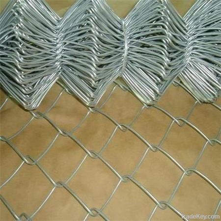 PVC coated chain link wire mesh fence