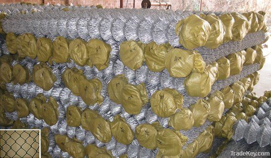 electro galvanized chain link fence producing factory