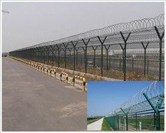 Airport Fence / Prison Fence / Wire Mesh Fence For Security Protection