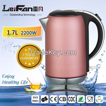 1.7L capacity Electric kettle with stainless steel 304 body