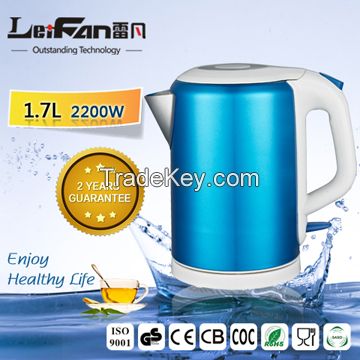 healthy food grade 1.7 liter factory electric kettle