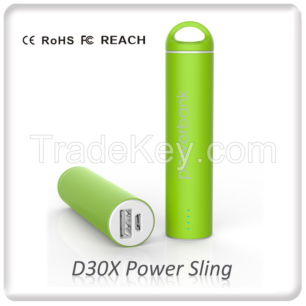 D30X private power sling power bank with REACH, PAHS, CE, ROHS from TUV / SGS