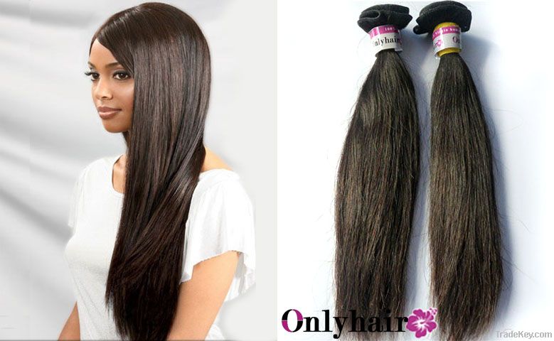 100% Virgin remy hair brazilian silky straight