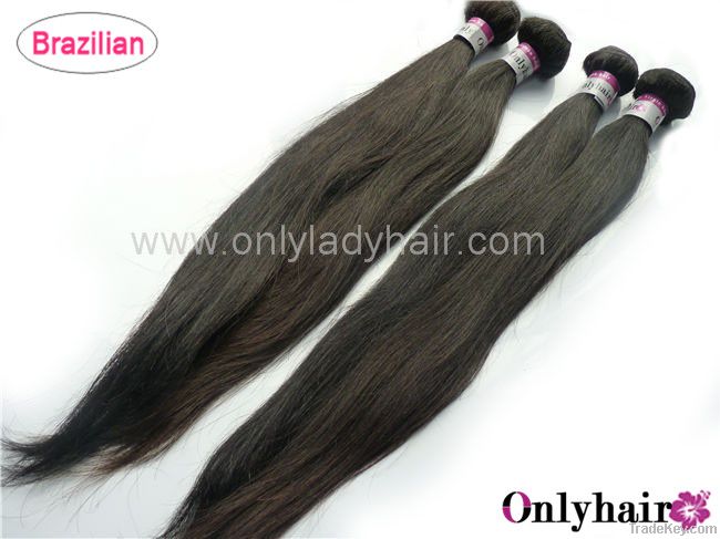 100% Virgin remy hair brazilian silky straight