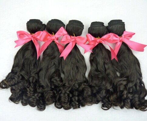 Grade 7A top quality crystal tip curl, bouncy curly, natural color