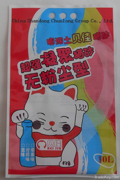 packaging printing bag cat litter bag packing laminated printed