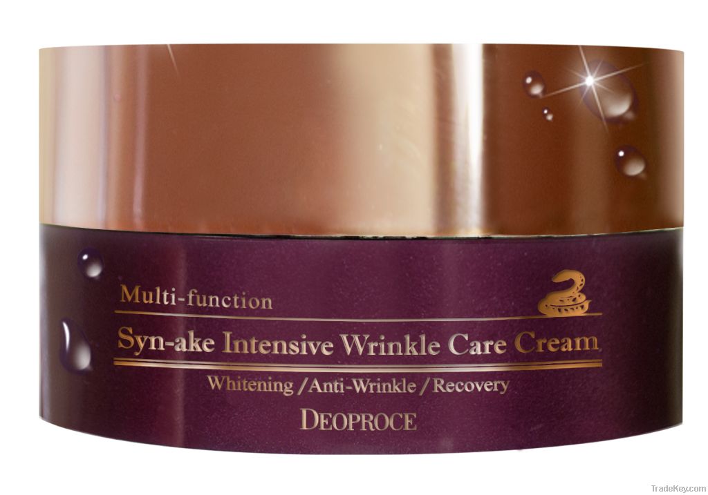 Deoproce syn-ake Intensive Wrinkle Care Cream 100g. Крем для лица Deoproce syn-ake Intensive Wrinkle Care Cream. Syn ake Intensive Wrinkle Care Cream. Диопрос крем для лица со змеиным ядом.