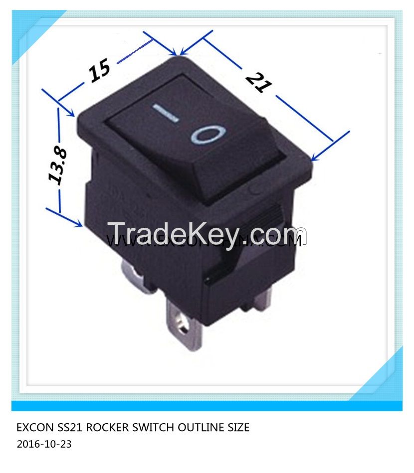 ROCKER SWITCH SS21 SERIES FOR PRINTER (EXCON SWITCH)