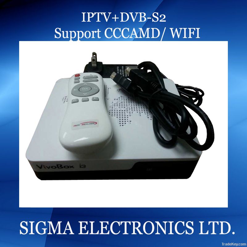 android4.2 IPTV+DVB-S2 satellite receivers support wifi cccamd, newcam