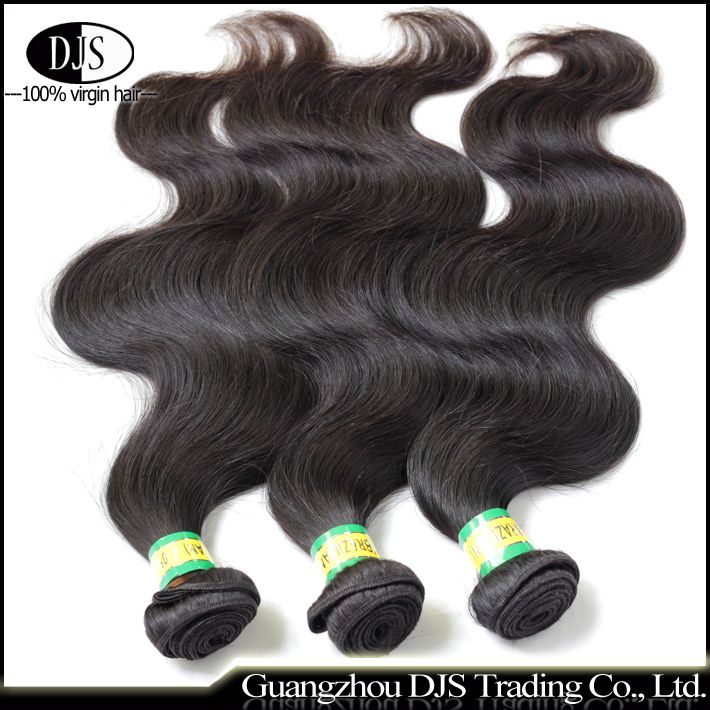 unprocessed  brazilian virgin hair grade aaaaa body wave human hair weft free shipping natural color 100g/pc