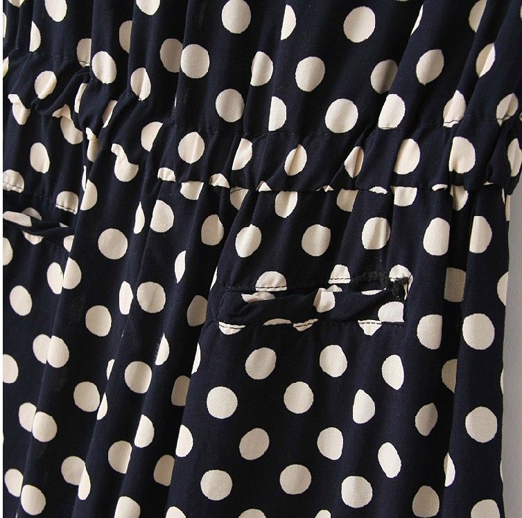 Ladies cotton polka dots jumpsuit 