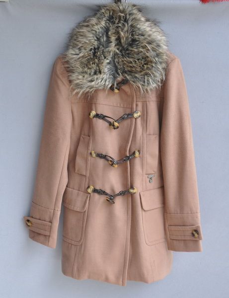 Ladies parka with fur collar