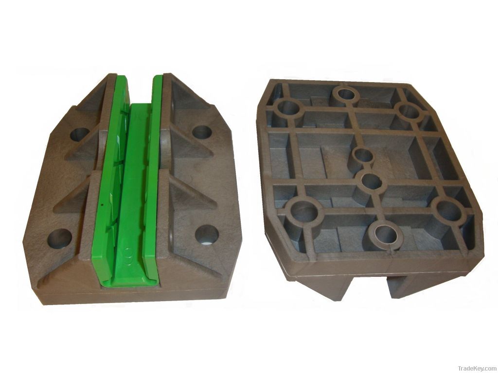 Elevator guide shoe, elevator guide base, lift guide, elevator parts