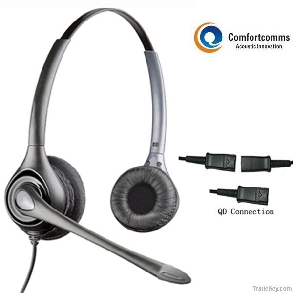 Specialized call center computer headset with microphone