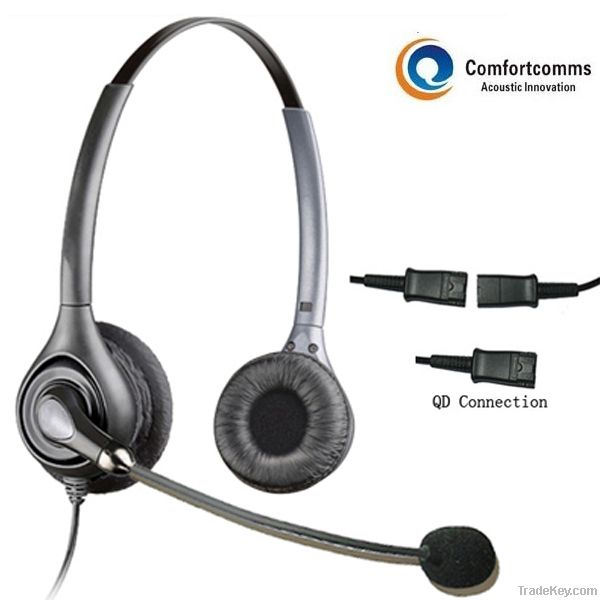Specialized call center computer headset with microphone