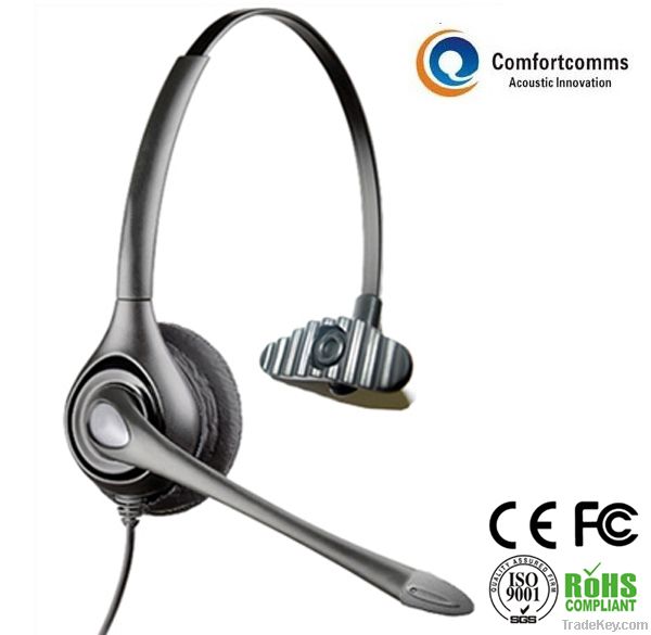Professional headset with noise-canceling microphone