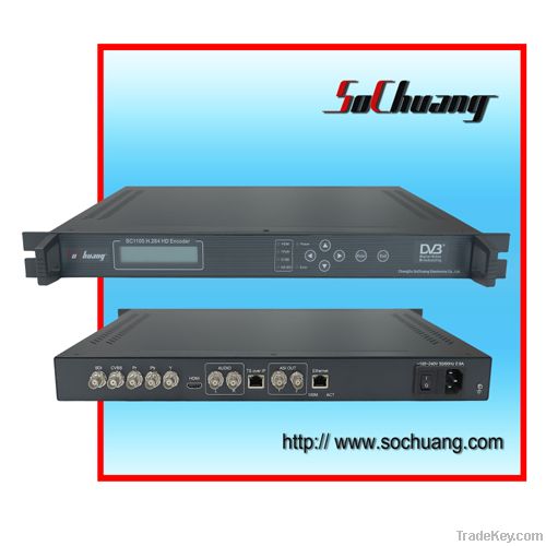 HD H.264 Encoder(HDMI+SDI+YPbPr+CVBS/AUDIO in and ASI+IP out)