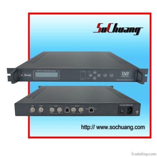 SD H.264 1-Channel IP Encoder(MPEG-4 AVC, AV+SDI in, IP(UDP)/ASI out)