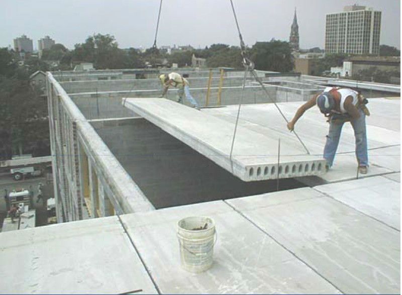 precast concrete hollow core slab extruder HTY