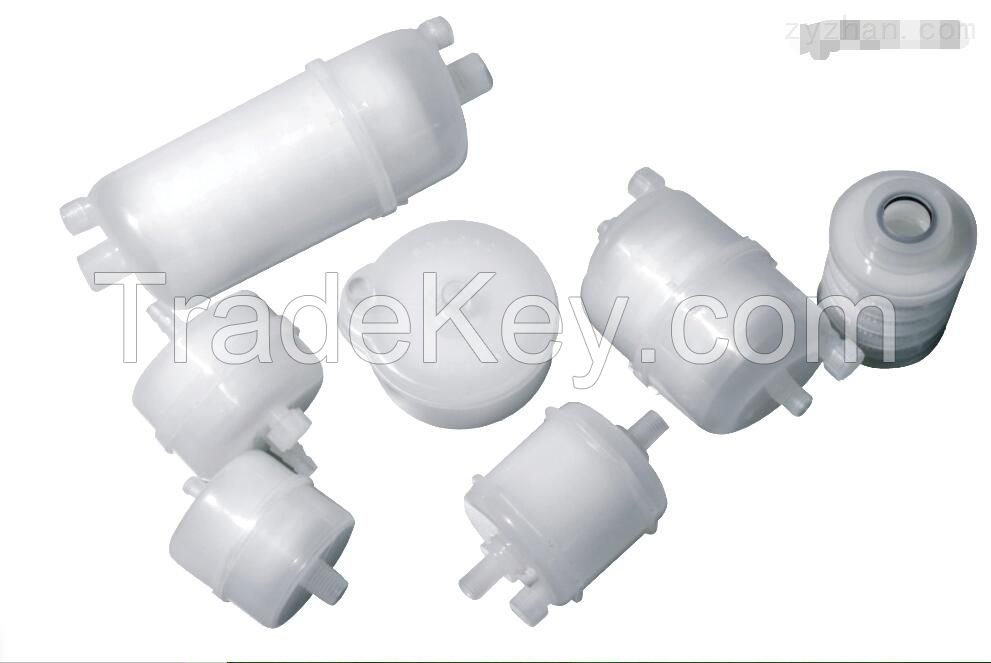 PP/PES/PTFE/PVDF/Nylon Membrane Capsule Filter for Small Batch Filtration of Liquids and Gases