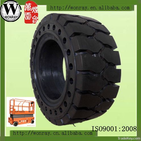 press-on solid tire for industrial vehicle